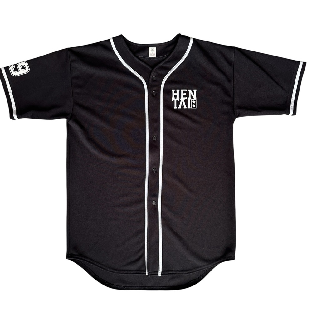 Anime Black Button-Up Jersey Size XXLarge
